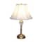 Lalia Home Antique Brass Table and Floor Lamp Set